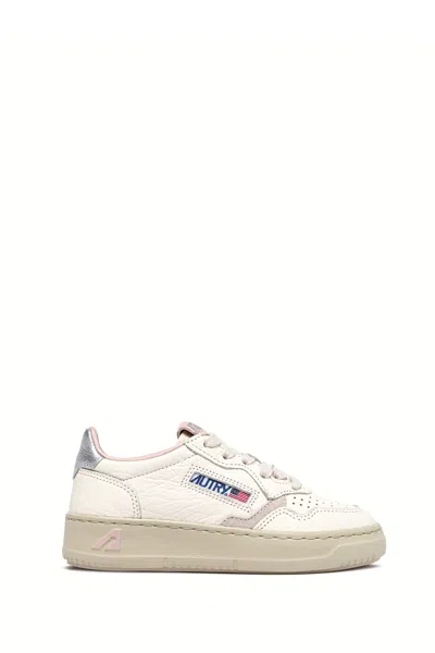 Autry Mini Flat Shoes For Boys - Fw25 Collection In White