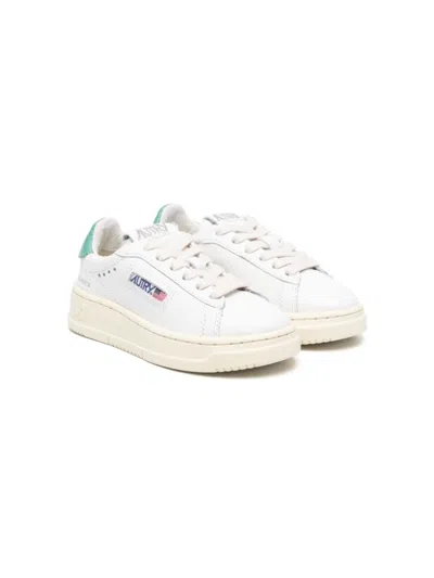 Autry Mini Unisex Leather Sneakers In White