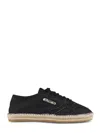 Autry Low Top Denim Espadrilles Sneakers In Black