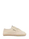 Autry Minimalist Flat Shoes With Textured Upper In Neutral