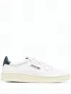 Autry Minimalist Low-top Sneakers With Perforated Detailing In White