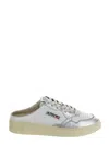 Autry Medalist Slip-on Leather Sneakers In Bianco