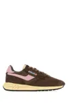 Autry Multicolor Fabric And Suede Reelwind Sneakers In White