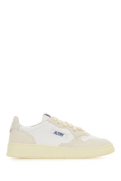 Autry Multicolor Leather Medalist Sneakers In White