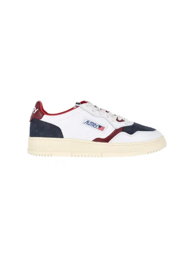 Autry Multicolor Medalist Low Calfskin Sneakers