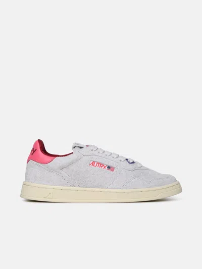 Autry Multicolor Suede Sneakers In White