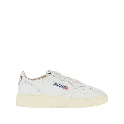 Autry Multicolour Embroidery Medalist Low Sneakers In White