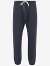 Autry Cotton Joggers With Logo In Blue