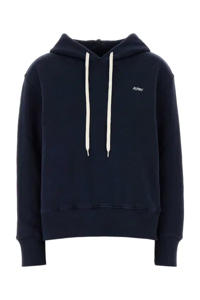 Autry Navy Blue Cotton Main Wom Sweatshirt In A2jb