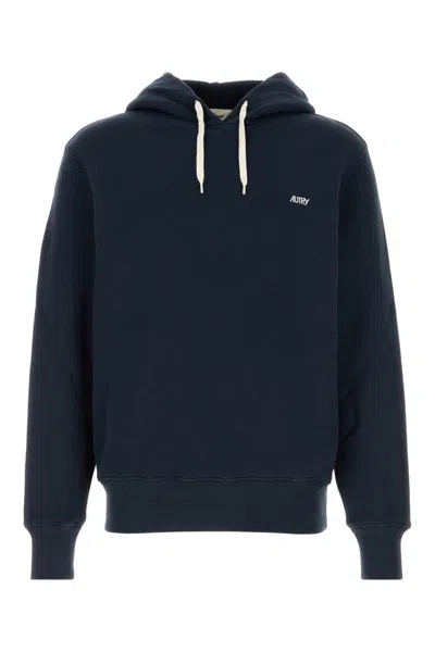 Autry Navy Blue Cotton Sweatshirt