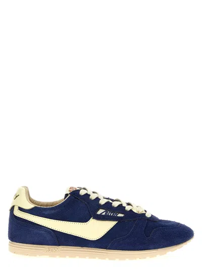 AUTRY NAVY BLUE WINDSPIN SNEAKERS