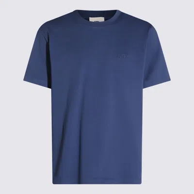 Autry Navy Cotton T-shirt In Blue