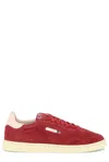 Autry Medalist Flat Low Sneakers In Burgundy