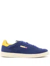 Autry Medalist Flat Sneakers In Lanzuli And Dandelion Suede In Ul01 - Lazuli Dandelion