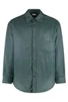 Autry Front-pocket Overshirt In Blue