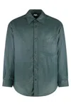 Autry Front-pocket Overshirt In Brown