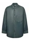 Autry Nylon Overshirt In Green
