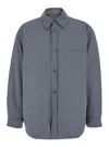 Autry Grey Jacket With Patch Pocket In Blue