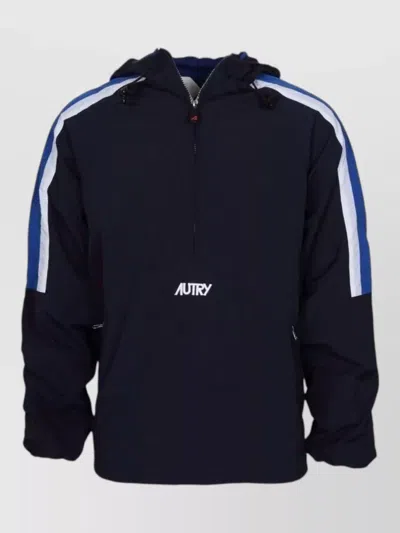 Autry Nylon Puffer Jacket In Black
