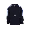 Autry Blue Nylon Shell Jacket In Gray