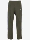 Autry Olive Green Knitted Viscose Joggers In Black