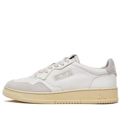 Autry Open Low Leather Suede 'white'