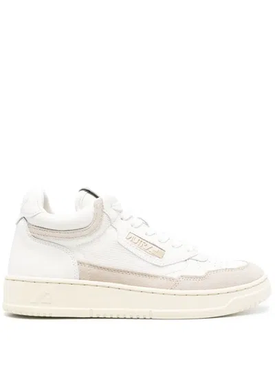 Autry Open Mid-top Sneakers In White