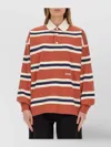 Autry Orange Polo Shirt With Lettering Logo Embroidered On The Front In Cotton Man