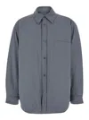 Autry Grey Jacket With Patch Pocket In Grey