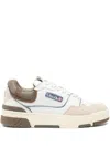 Autry Panelled Lace-up Sneakers In White