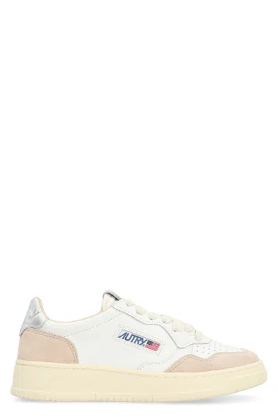 Autry Panelled Medalist Sneakers In White
