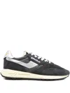 Autry Panelled Suede Sneakers In Gray