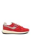 Autry Reelwind Low Nylon And Suede Sneakers In Red