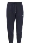 Autry Tapered Cotton Track Pants In Blue