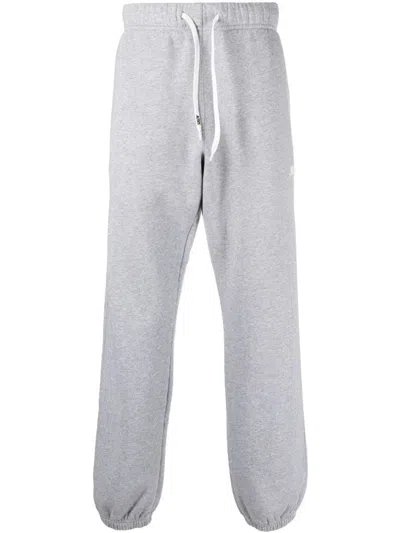 Autry Logo-print Cotton Track Pants In Grey