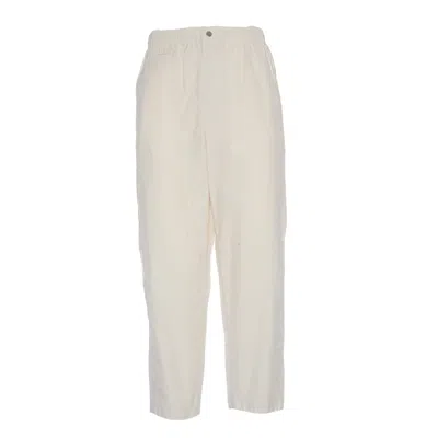 Autry Pants With Elastic Waistband And Side Pockets In Neutral