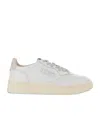 Autry Medialist Low Leather Sneakers In White