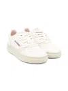 Autry Perforated Leather Trainers In White