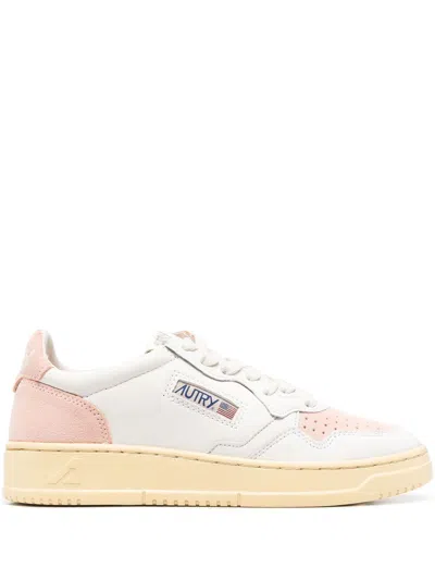 Autry Perforated Low-top Sneakers In White