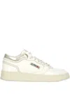 Autry Marshmallow And Platinum Color Leather Med-way Sneakers In Neutral