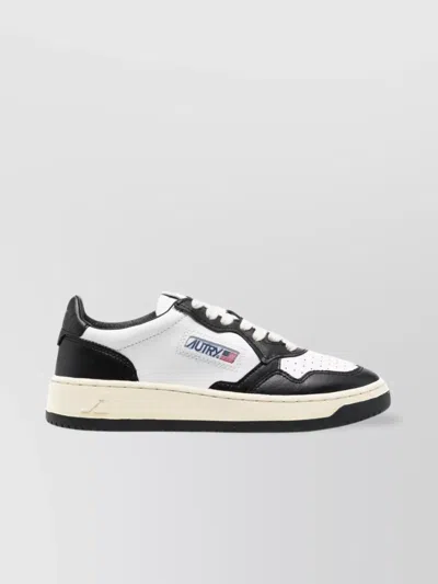Autry Perforated Round Toe Two-tone Sneakers
