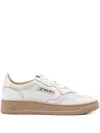 Autry Medalist Low Sue Scrap Wht Tobacco In White