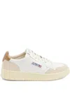 Autry Low-top Sneakers With Padded Collar And Textured Finish In White