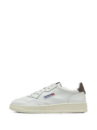 Autry Perforated-detail Panelled Sneakers In White