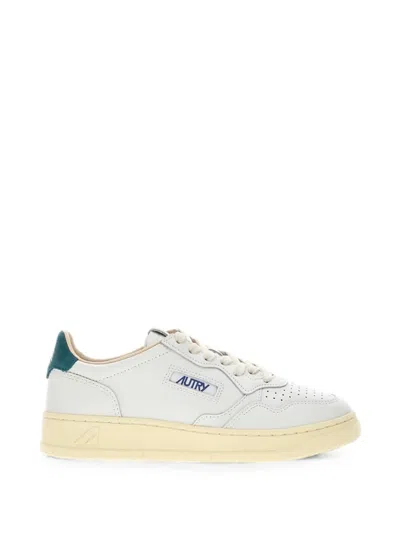 Autry Perforated-toe Leather Low-top Sneakers In White