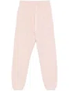 Autry Pink Cotton Sweatpants With Logo Embroidery In Pink