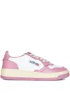 Autry Medalist Low Low-top Sneakers With Smooth In Pink
