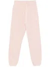 Autry Pink Cotton Sweatpants With Logo Embroidery In Pink