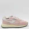 Autry Low Sneaker With Suede Panels And Rubber Sole
