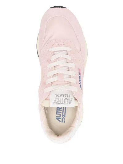 Autry Pink Sneakers In Powder Pink